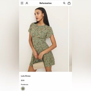 Reformation Lula Floral Mini Dress